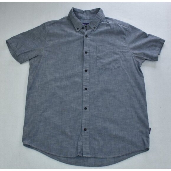 Patagonia Other - Patagonia Bluffside Men's Shirt Size L Organic Cotton Lightweight Short Sleeve